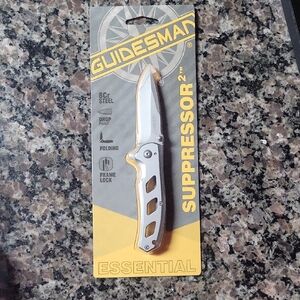 (1) NEW Guidesman "Suppressor 2" Folding Knife Drop Point Frame Lock 8Cr Steel